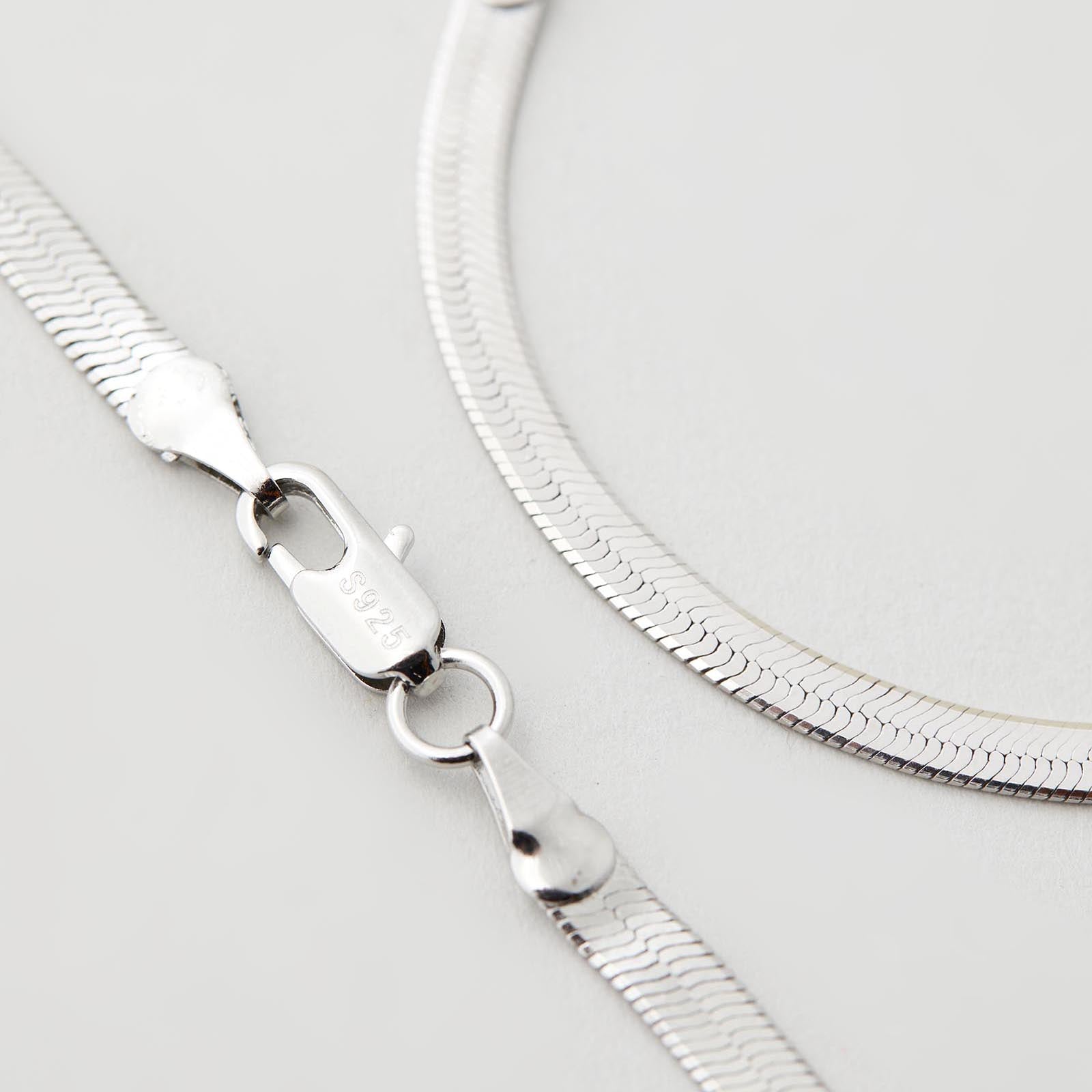 Sphinx 3mm Snake Chain Necklace - Silver – Saint Valentine Jewellery
